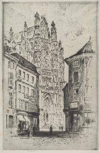 Transept, Beauvais autorstwa Joseph Pennell
