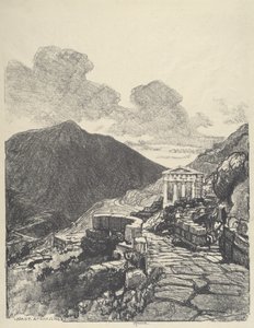 Skarbiec Aten, Delphi autorstwa Joseph Pennell