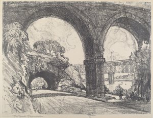 Tunel w Parku autorstwa Joseph Pennell