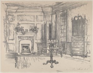 Wieczernik, Stenton, 1912. autorstwa Joseph Pennell