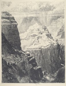 Miasto otoczone murami, 1912. autorstwa Joseph Pennell