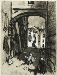 Toledo, ulica Arch autorstwa Joseph Pennell