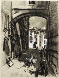 Toledo, ulica Arch autorstwa Joseph Pennell