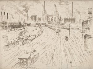 Utwory, Oberhausen, 1910. autorstwa Joseph Pennell