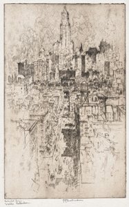 Do Woolwortha autorstwa Joseph Pennell