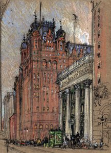 Hotel Waldorf Astoria autorstwa Joseph Pennell