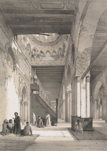 12. Wnętrze, Meczet Ibn Toûloûn, 1843. autorstwa Joseph Philibert Girault De Prangey