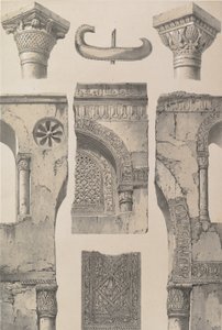 13. Szczegóły, Meczet Ibn Toûloûn, 1843. autorstwa Joseph Philibert Girault De Prangey