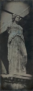 Kariatyda, Erechtejon, Ateny, 1842. autorstwa Joseph Philibert Girault De Prangey