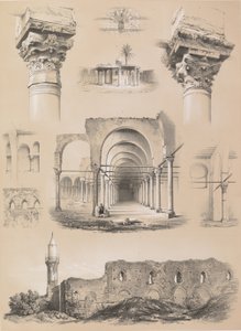Szczegóły, Meczet Amrou, Kair, 1843. autorstwa Joseph Philibert Girault De Prangey