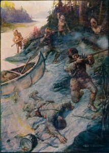 Żaden człowiek nie był bezpieczny, żadne życie nie było bezpieczne, 1908, c1920 autorstwa Joseph Ratcliffe Skelton
