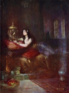 Sułtana i jej kanarek autorstwa Joseph Ratcliffe Skelton
