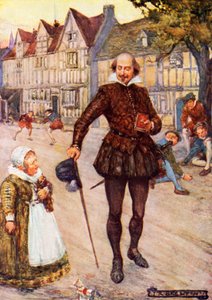 William Szekspir w Stratford-upon-Avon autorstwa Joseph Ratcliffe Skelton