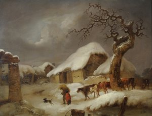 Śnieg na podwórzu autorstwa Joseph Rhodes
