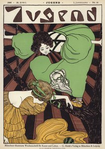 Ilustracja okładki magazynu Jugend autorstwa Joseph Rudolf Witzel