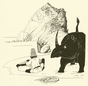 Parsee zaczyna jeść swoje ciasto (rycina) autorstwa Joseph Rudyard (after) Kipling