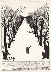 The Cat that Walked by Himself, ilustracja z "Just So Stories for Little Children" Rudyard Kipling, pub. London, 1951