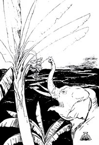 ilustracja przedstawiająca słonia autorstwa Kiplinga (rycina) autorstwa Joseph Rudyard Kipling