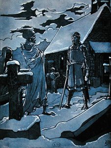 Pomoc zmarłym, ilustracja z "Legend Alzacji" Georges