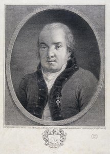 Portret architekta Giacomo Quarenghi 1744-1817, koniec XVIII wieku. autorstwa Joseph Saunders