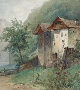 Domy nad górskim jeziorem autorstwa Joseph Selleny