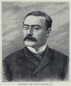 Rudyard Kipling (lito) autorstwa Joseph Simpson