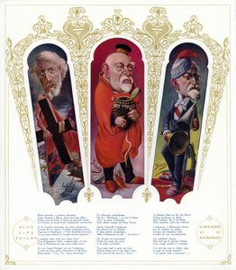 Francuskie karykatury polityczne (kolor lito)