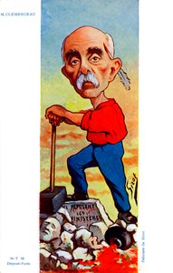 Georges Clemenceau - karykatura Sirata