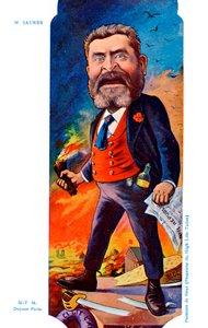 Jean Léon Jaurès - karykatura Sirat