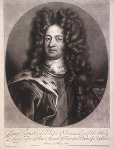 Owalny portret Jerzego I, króla Wielkiej Brytanii, ok. 1700