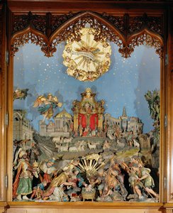 Żłóbek, używany w kościele klasztornym podczas nabożeństw bożonarodzeniowych ... autorstwa Joseph Thaddaeus Stammel