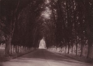 Podjazd, Château de Grand-Vaux, Savigny-sur-Orge, dom rodzinny Vigier, ok. 1855 r. (zdjęcie) autorstwa Joseph Vigier