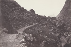 Św. Zbawiciel. Ścieżka chaosu prowadząca do Gavarnie Saint-Sauveur. Droga do chaosu..., 1853.