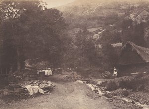 Wieś Montaubant wzięta z Luchon, 1853.