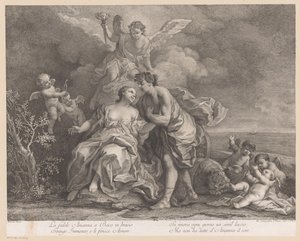 Bachus i Ariadne na wyspie Naxos autorstwa Joseph Wagner (possibly)