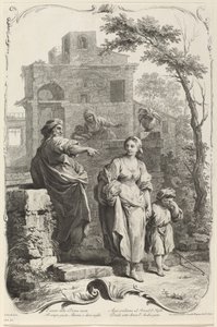 Abraham odprawia Hagar autorstwa Joseph Wagner