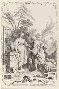 Rebecca przy studni autorstwa Joseph Wagner