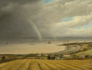 Widok z Portishead w kierunku Walii, ok. 1832 r. autorstwa Joseph Walter