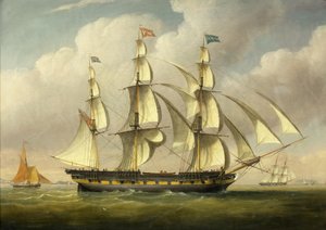 Statek „Severn”, c.1835 (olej na płótnie)
