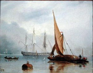 Spokojny Dzień (olej na panelu) autorstwa Joseph Walters