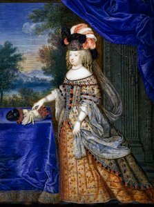 Maria Teresa z Hiszpanii (tempera na papierze)