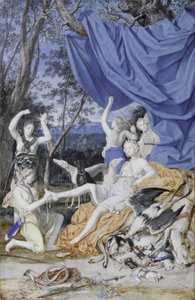 Francja: Maria Teresa Austriacka jako Diana autorstwa Joseph Werner the Younger