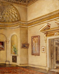 Północno-wschodni narożnik galerii, Chiswick House (olej na płótnie)
