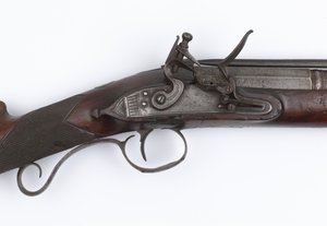 Garłacz z bagnetem sprężynowym wydany Ochotnikom Irlandzkim, ok. 1815 r. (garłacz, skałkowy zamek)