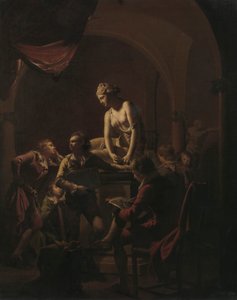 Akademia przy Lamplight autorstwa Joseph Wright of Derby
