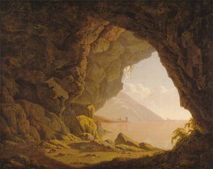 Jaskinia w pobliżu Neapolu autorstwa Joseph Wright of Derby
