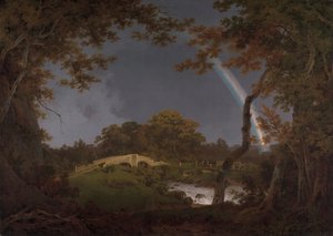 Krajobraz z tęczą autorstwa Joseph Wright of Derby