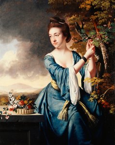 Portret Elżbiety, pani John Bostock, c.1769 autorstwa Joseph Wright of Derby