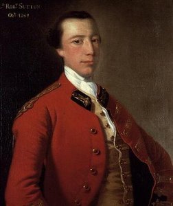Portret lorda Roberta Suttona w mundurze autorstwa Joseph Wright of Derby