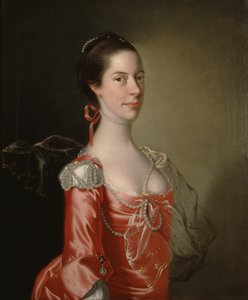 Portret damy, ok. 1760 (olej na płótnie) autorstwa Joseph Wright of Derby